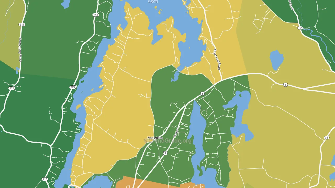 04555, ME Map of Theft Rates