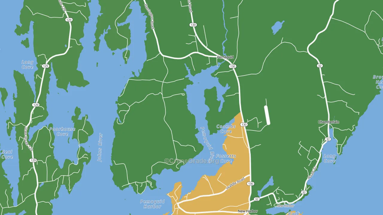 04558, ME Map of Theft Rates