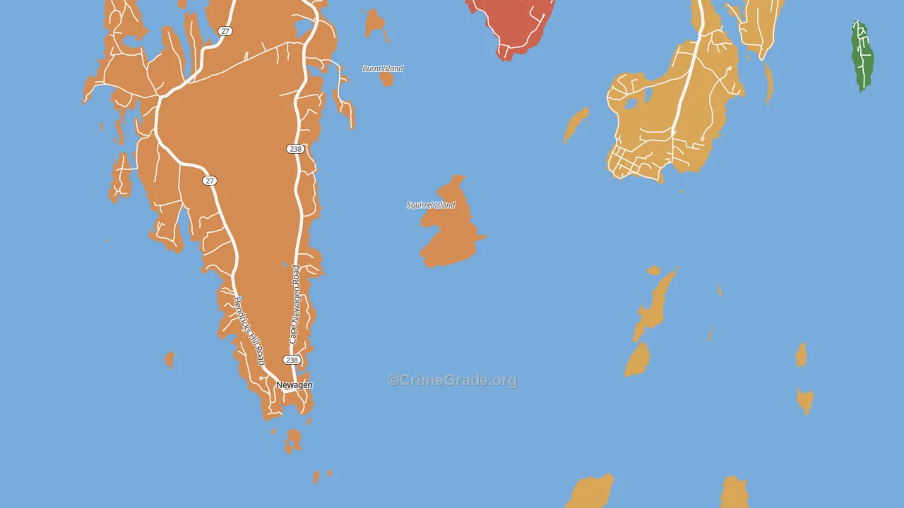 04570, ME Map of Theft Rates