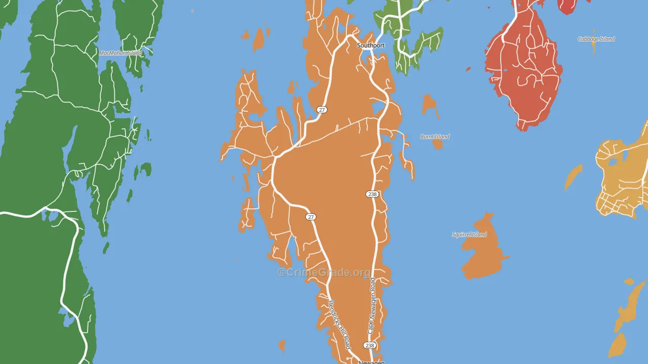 04576, ME Map of Theft Rates