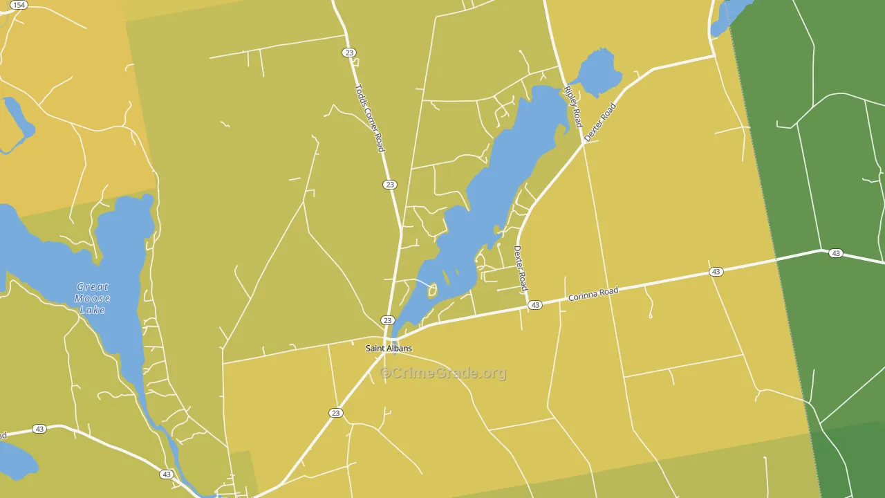 04971, ME Map of Theft Rates