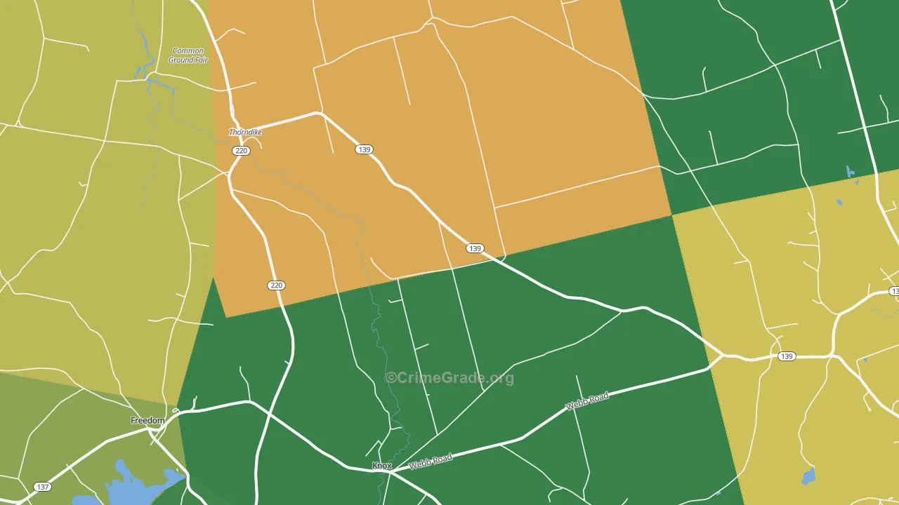 04986, ME Map of Theft Rates