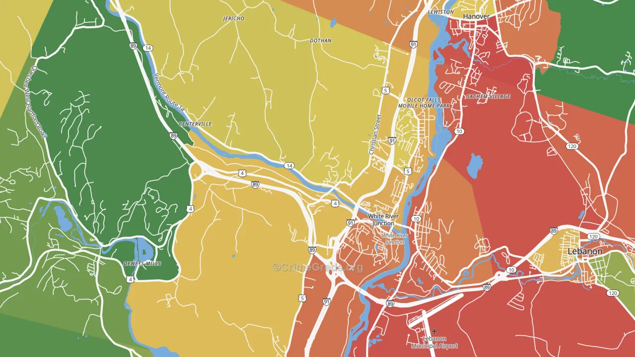 05001, VT Map of Theft Rates
