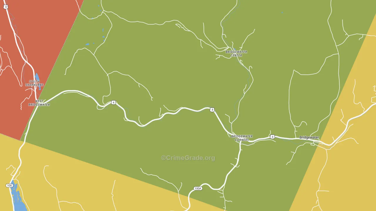 05035, VT Map of Theft Rates