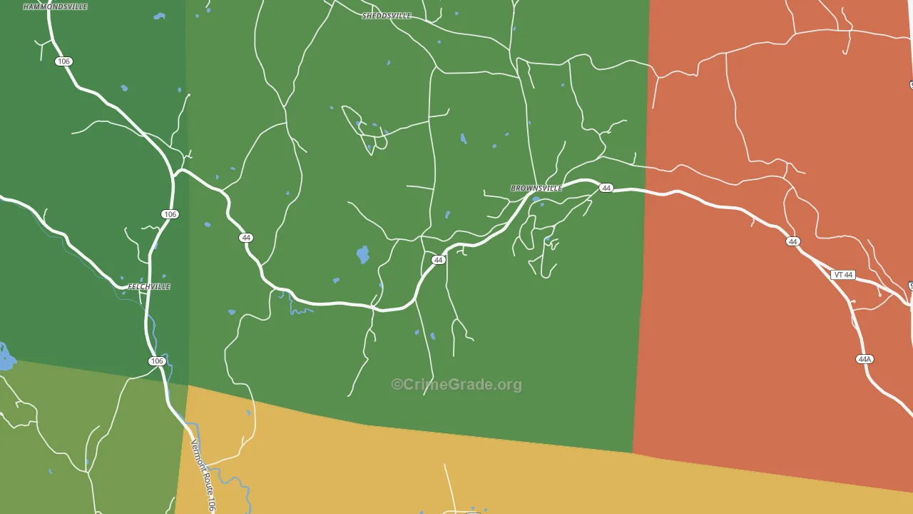 05037, VT Map of Theft Rates