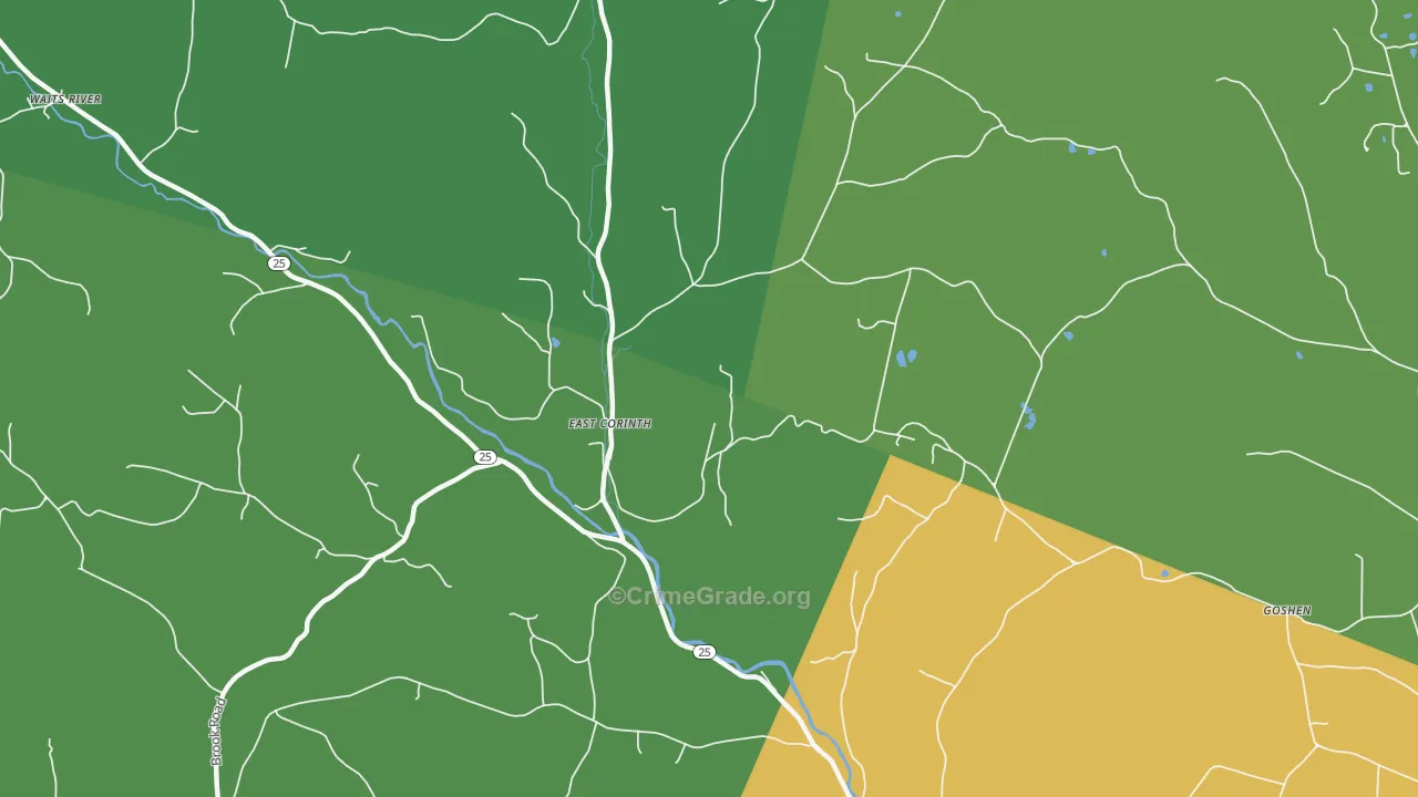 05040, VT Map of Theft Rates