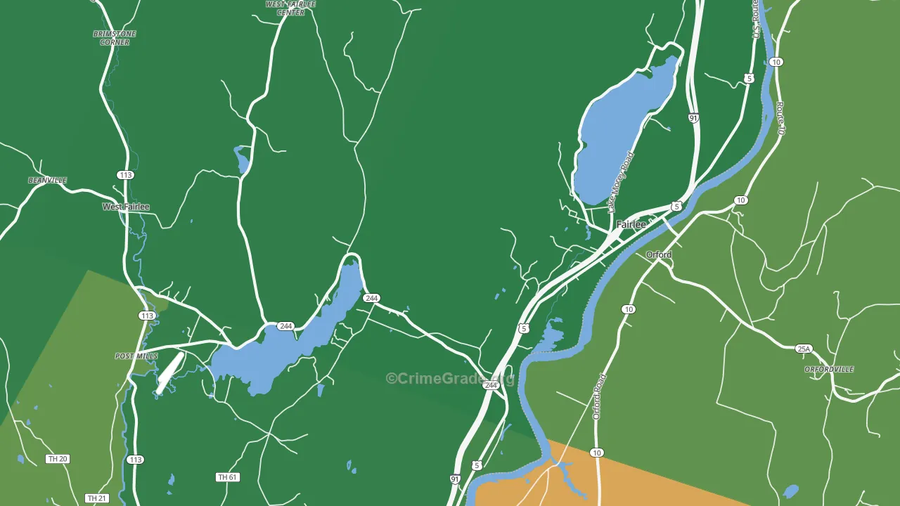 05045, VT Map of Theft Rates