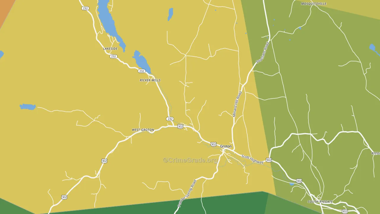 05046, VT Map of Theft Rates