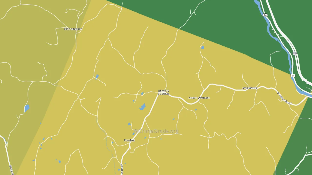 05053, VT Map of Theft Rates