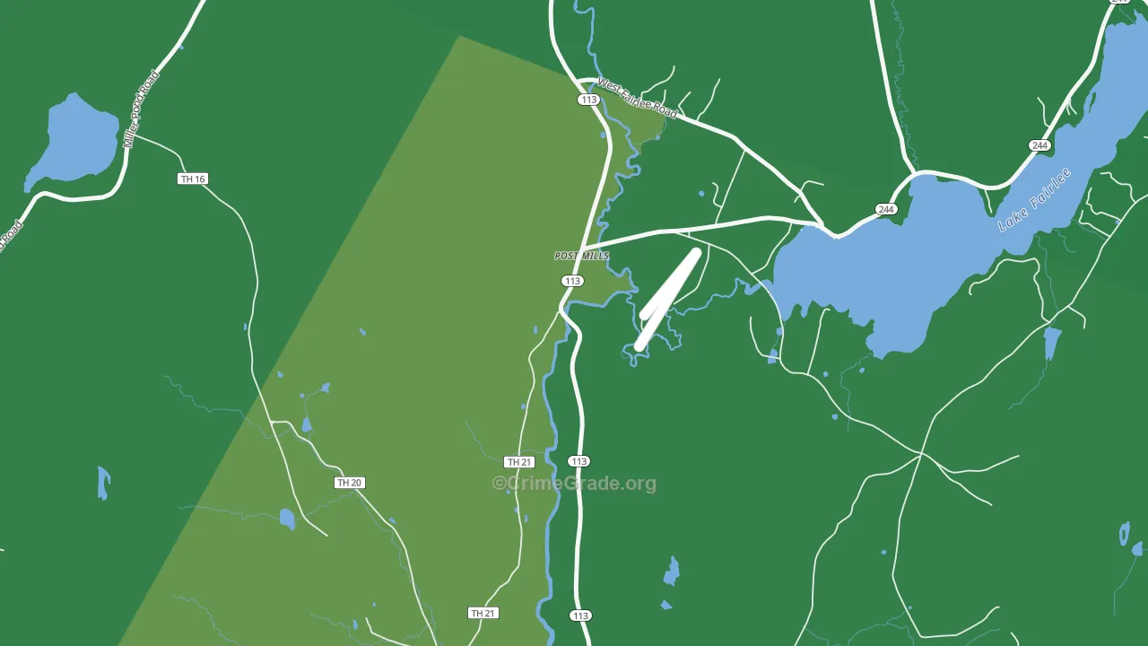 05058, VT Map of Theft Rates