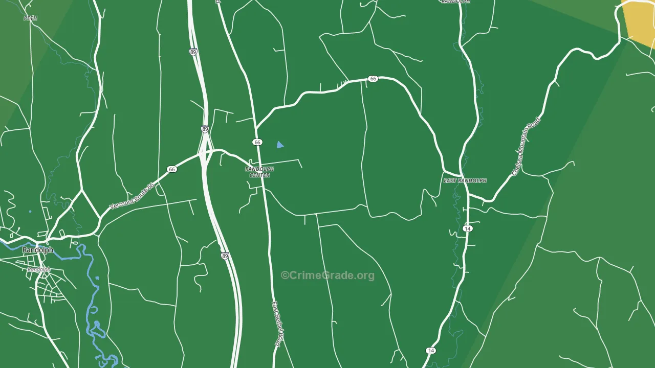 05061, VT Map of Theft Rates