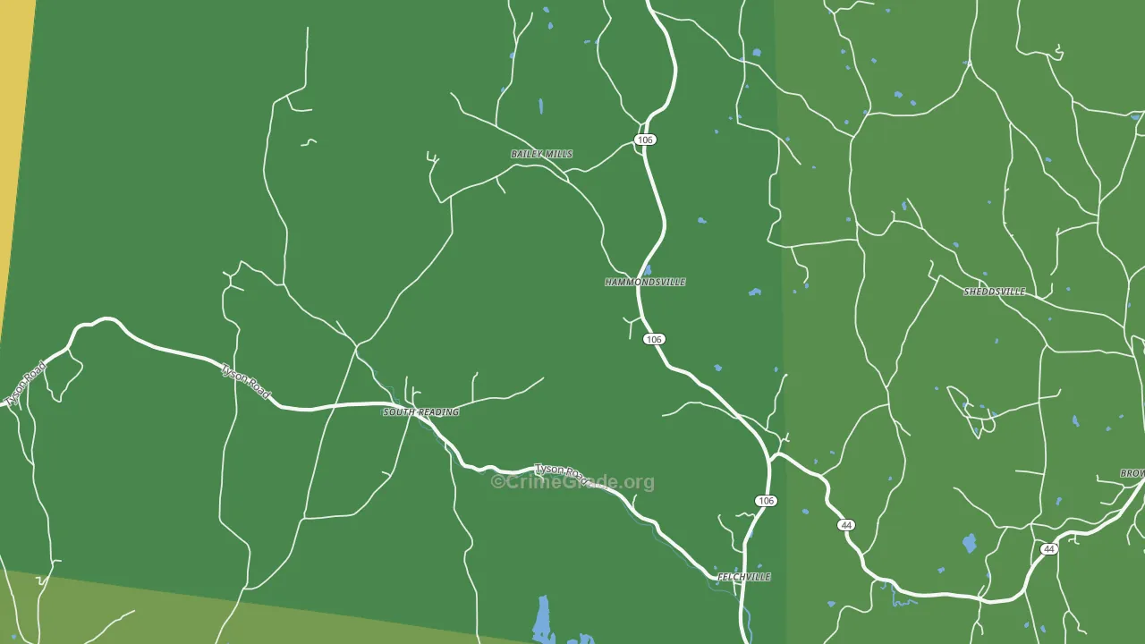 05062, VT Map of Theft Rates