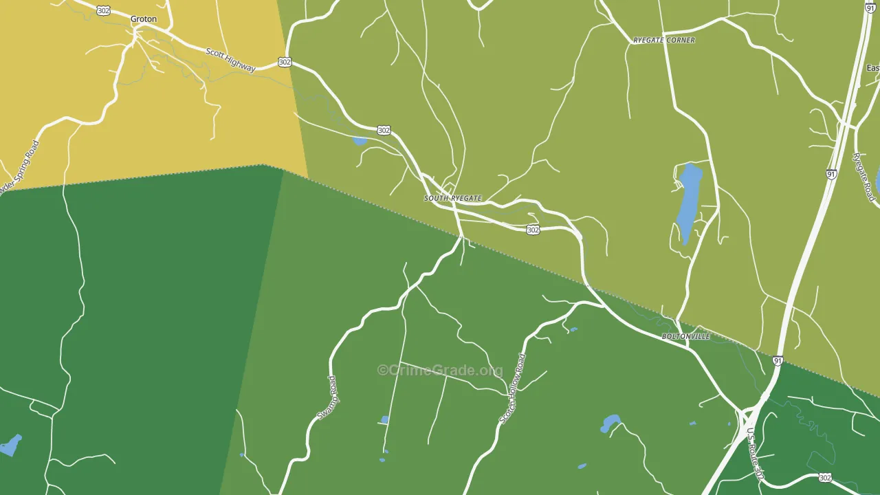 05069, VT Map of Theft Rates