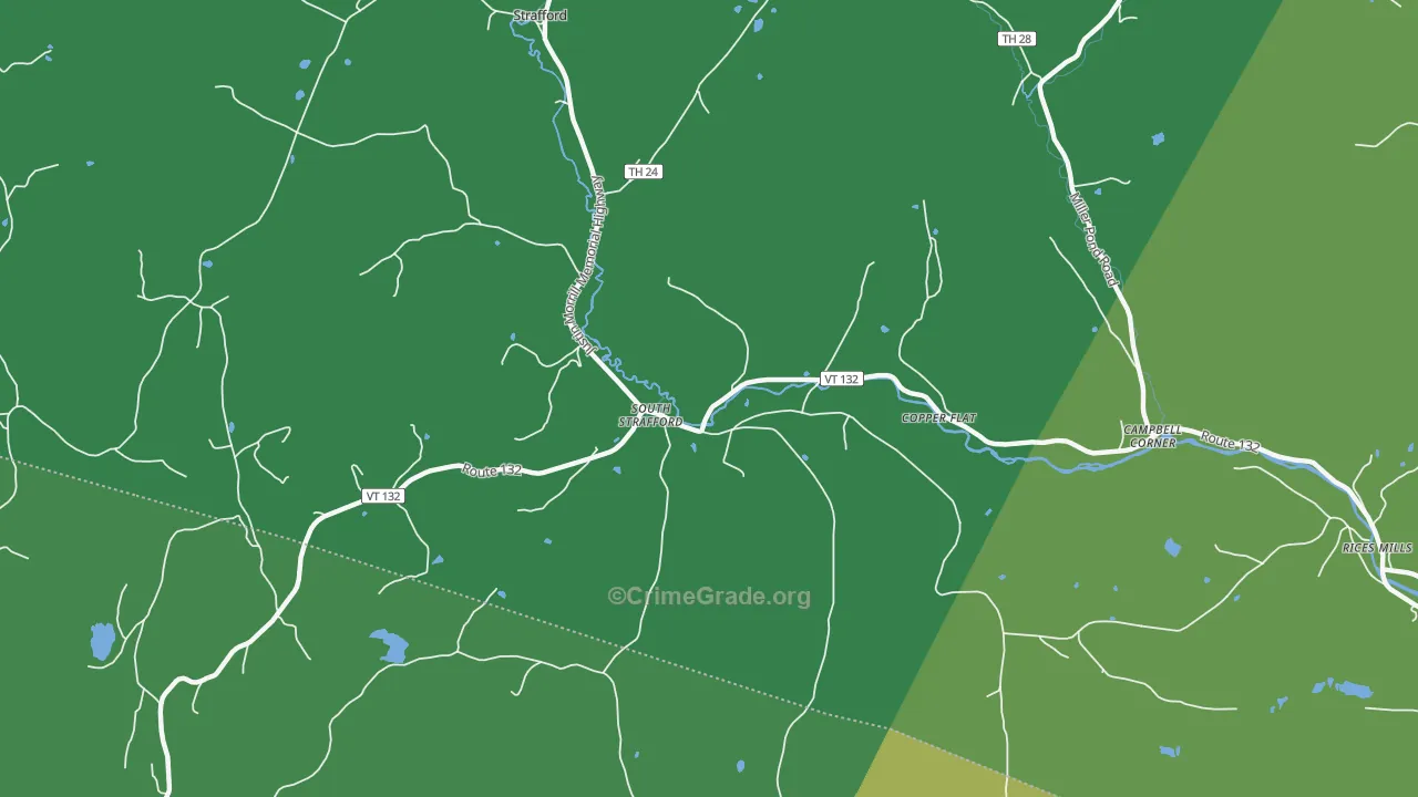 05070, VT Map of Theft Rates