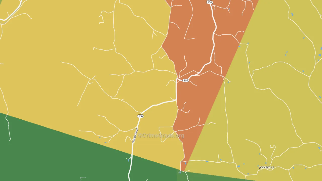 05071, VT Map of Theft Rates