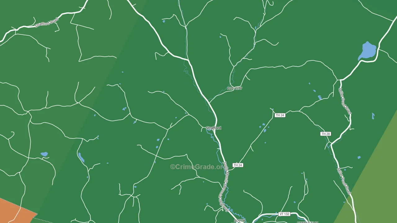 05072, VT Map of Theft Rates