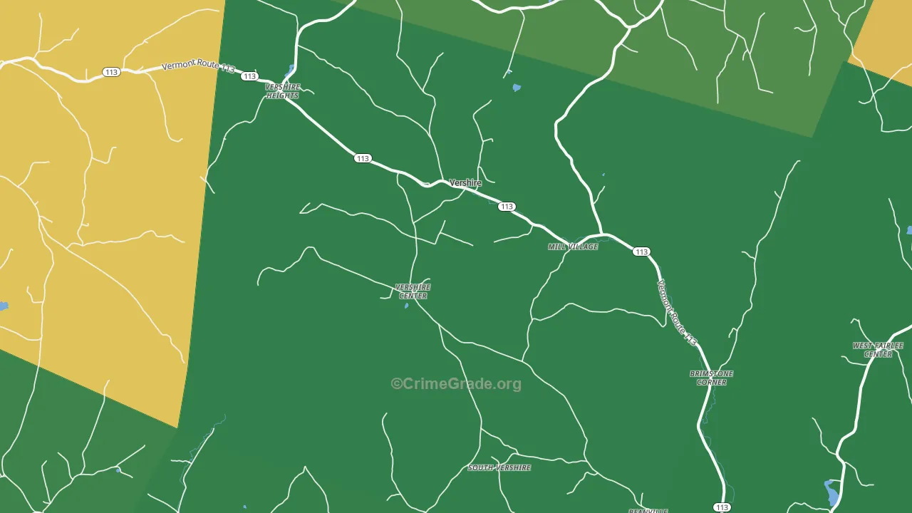 05079, VT Map of Theft Rates
