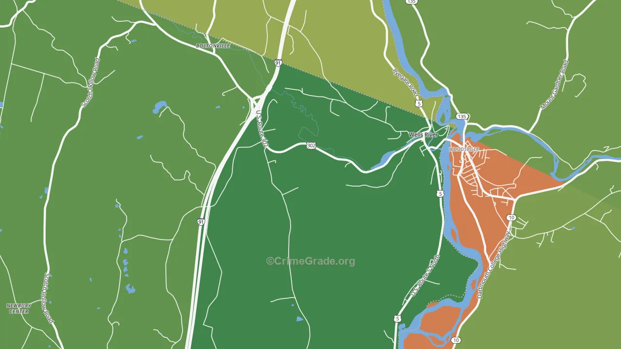 05081, VT Map of Theft Rates