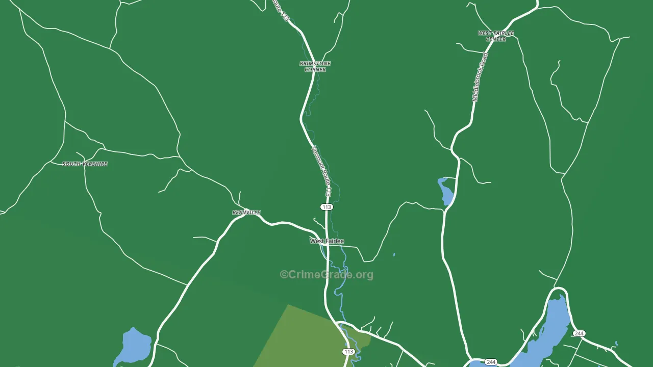 05083, VT Map of Theft Rates