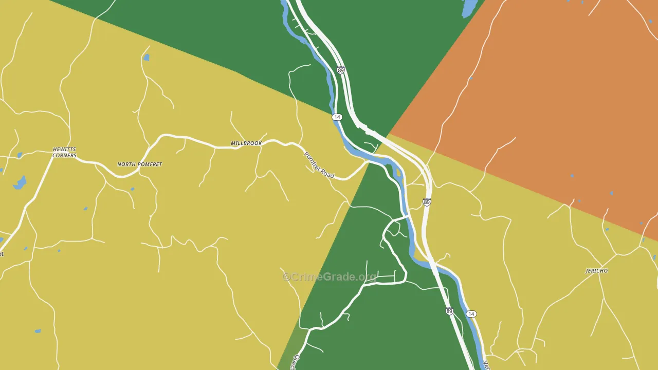 05084, VT Map of Theft Rates