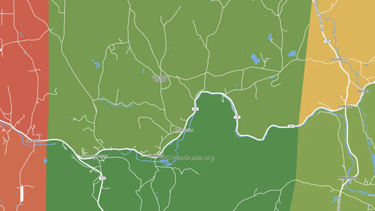 05142, VT Map of Theft Rates