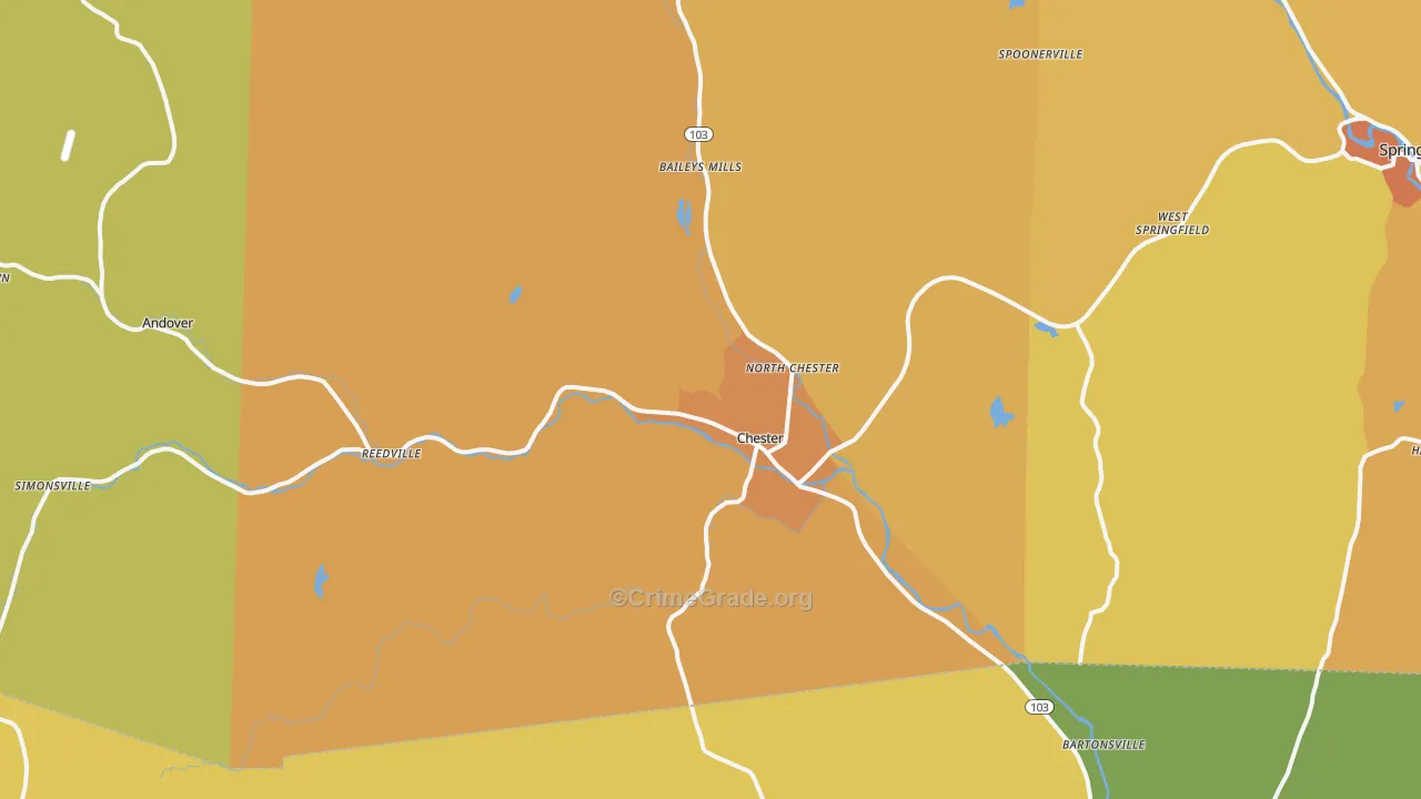 05143, VT Map of Theft Rates