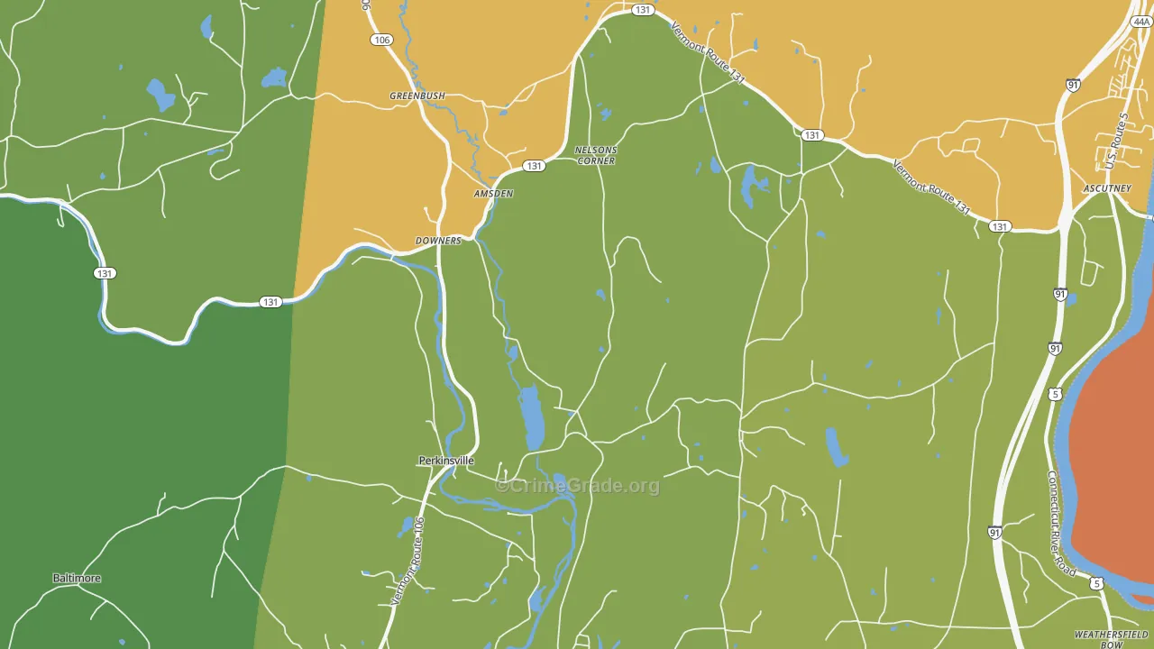 05151, VT Map of Theft Rates