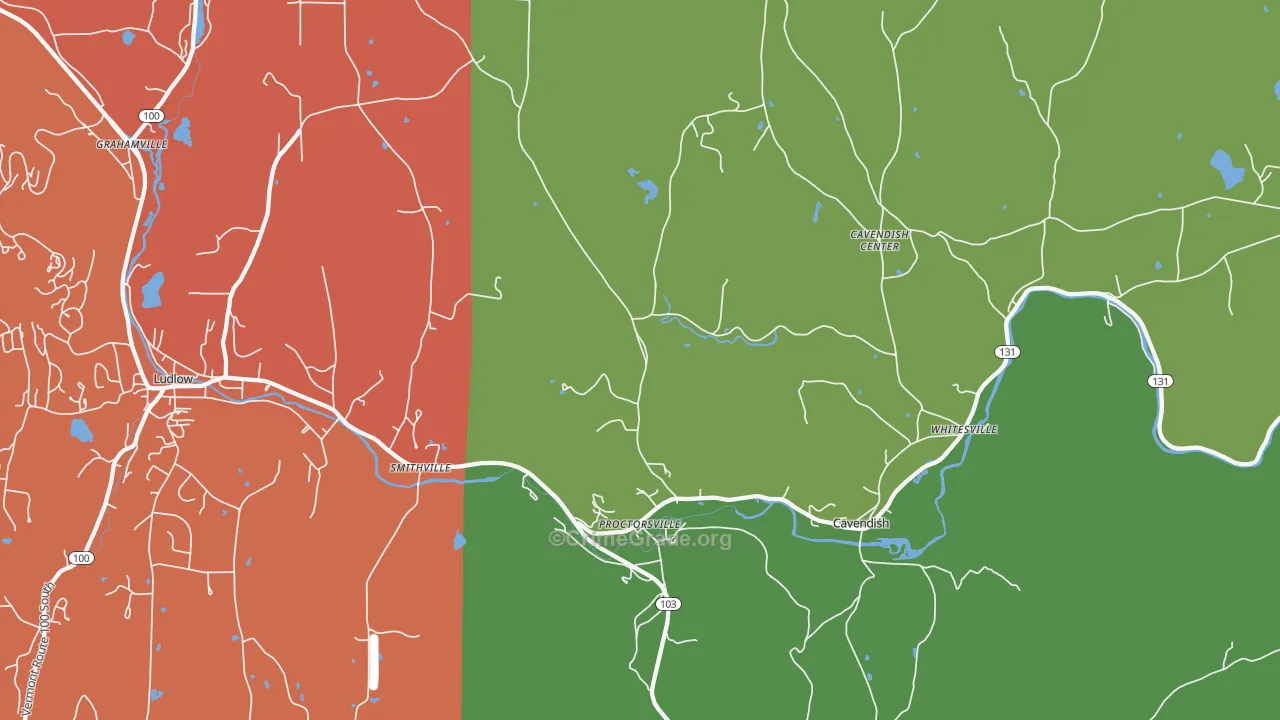 05153, VT Map of Theft Rates