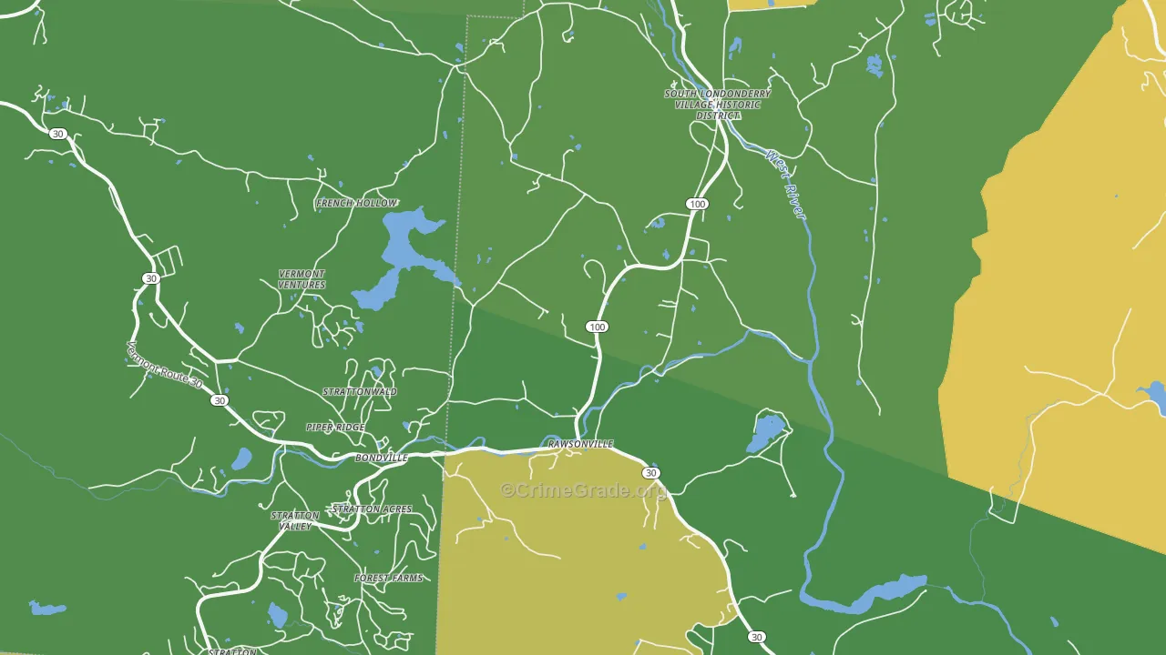 05155, VT Map of Theft Rates