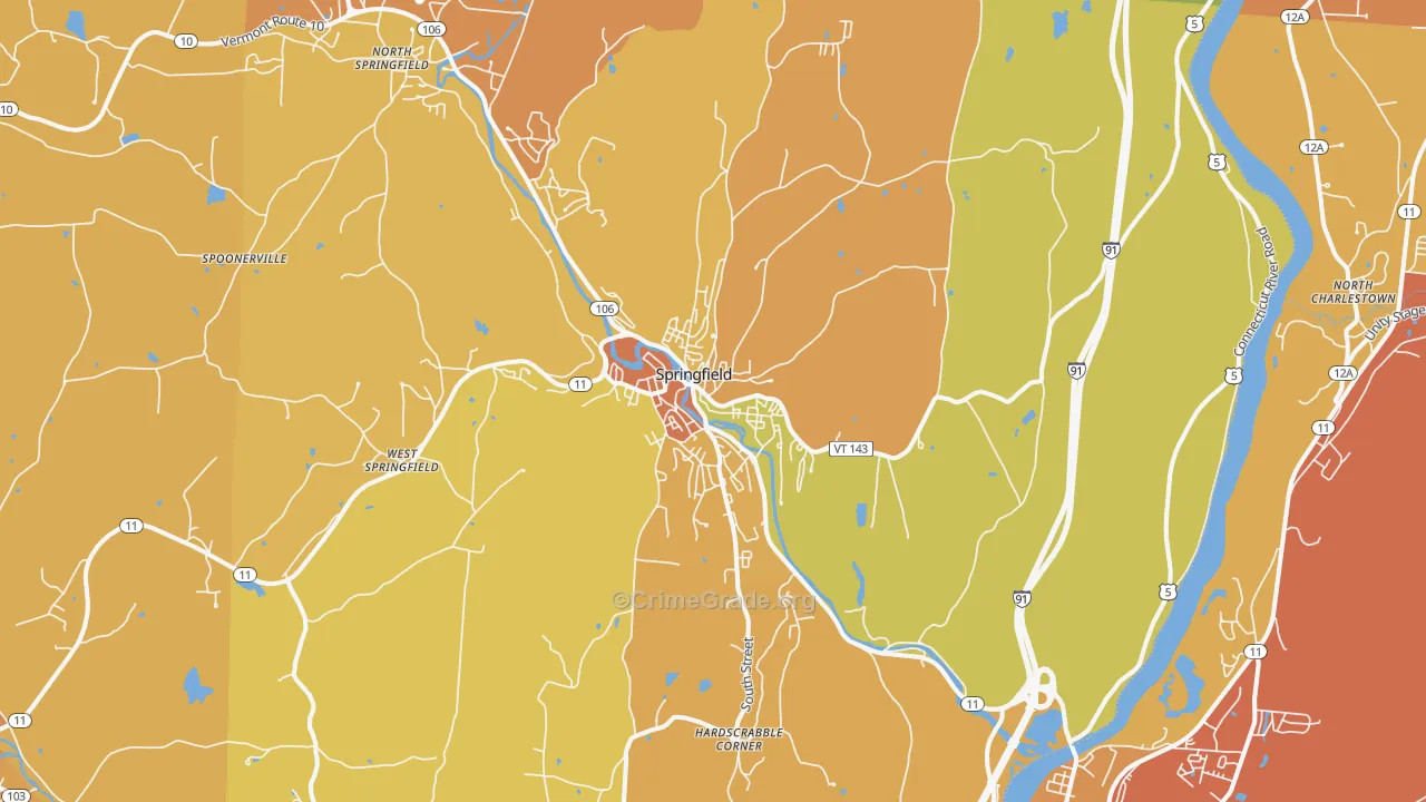 05156, VT Map of Theft Rates