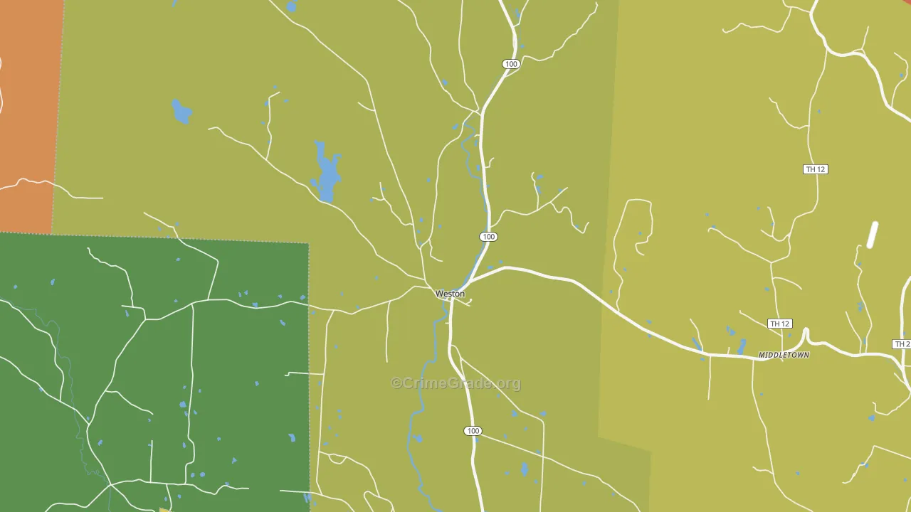 05161, VT Map of Theft Rates