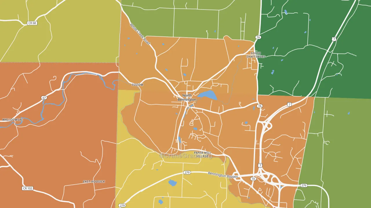 05257, VT Map of Theft Rates