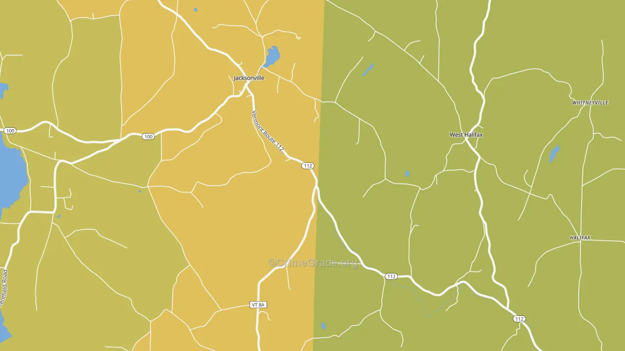 05342, VT Map of Theft Rates
