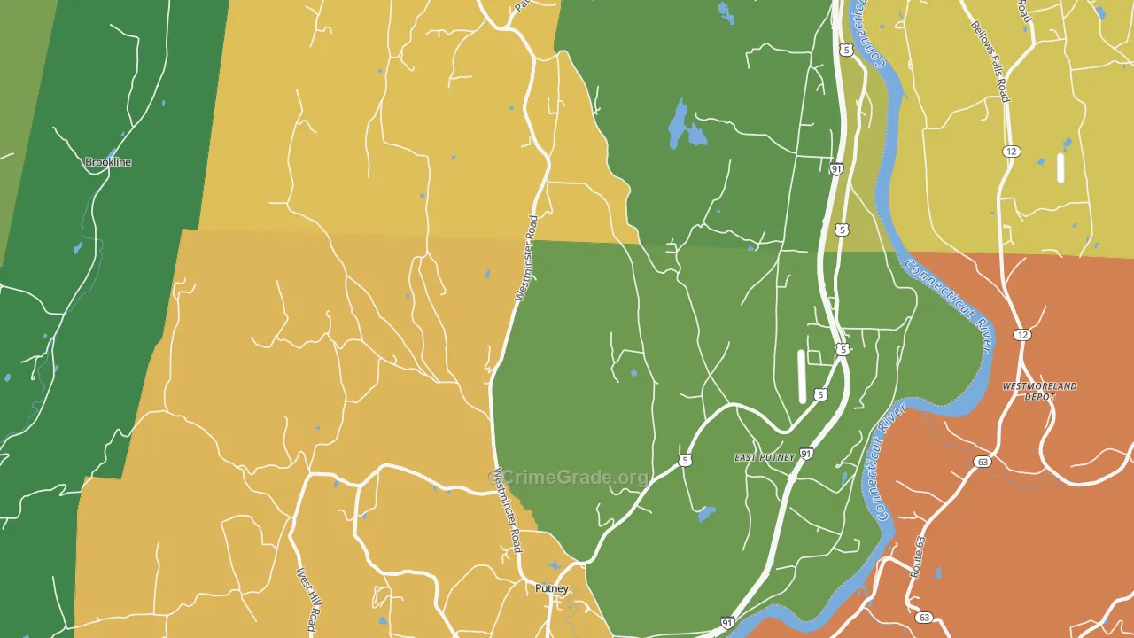05346, VT Map of Theft Rates