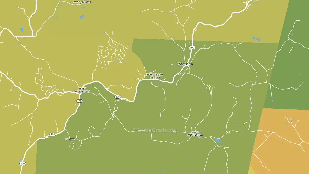 05355, VT Map of Theft Rates
