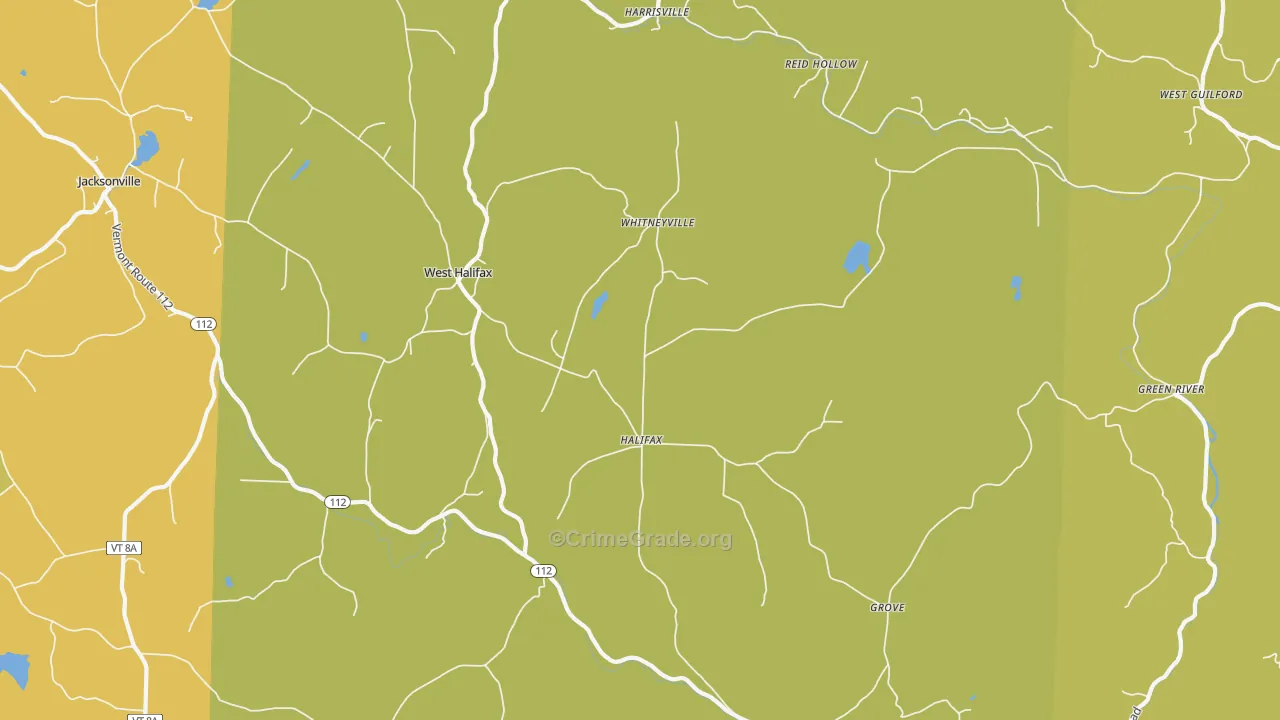 05358, VT Map of Theft Rates