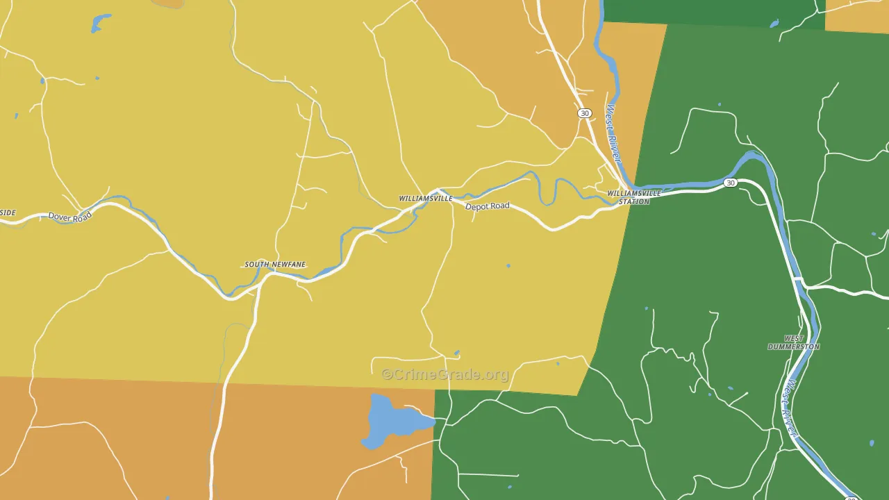 05362, VT Map of Theft Rates