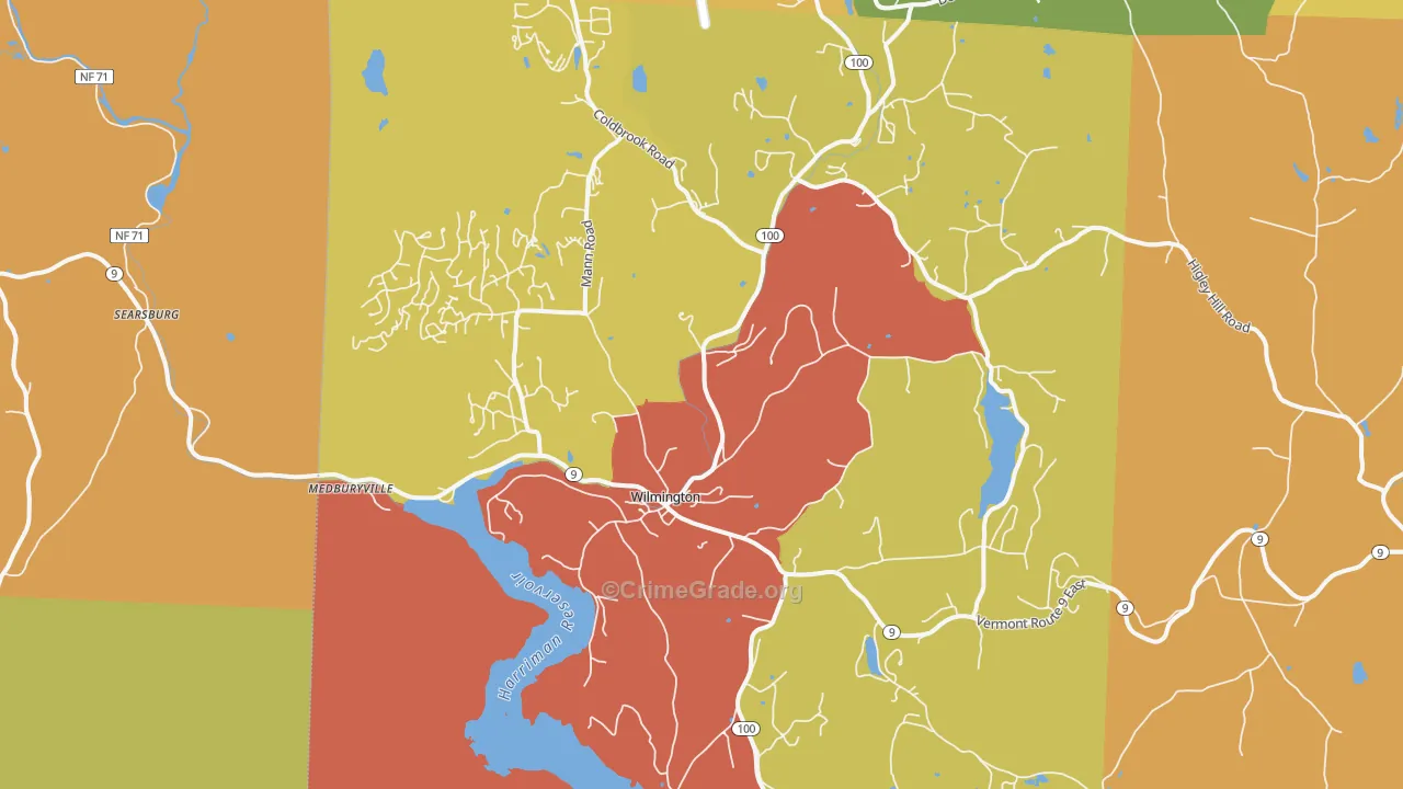 05363, VT Map of Theft Rates