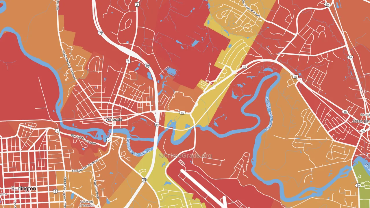 05439, VT Map of Theft Rates