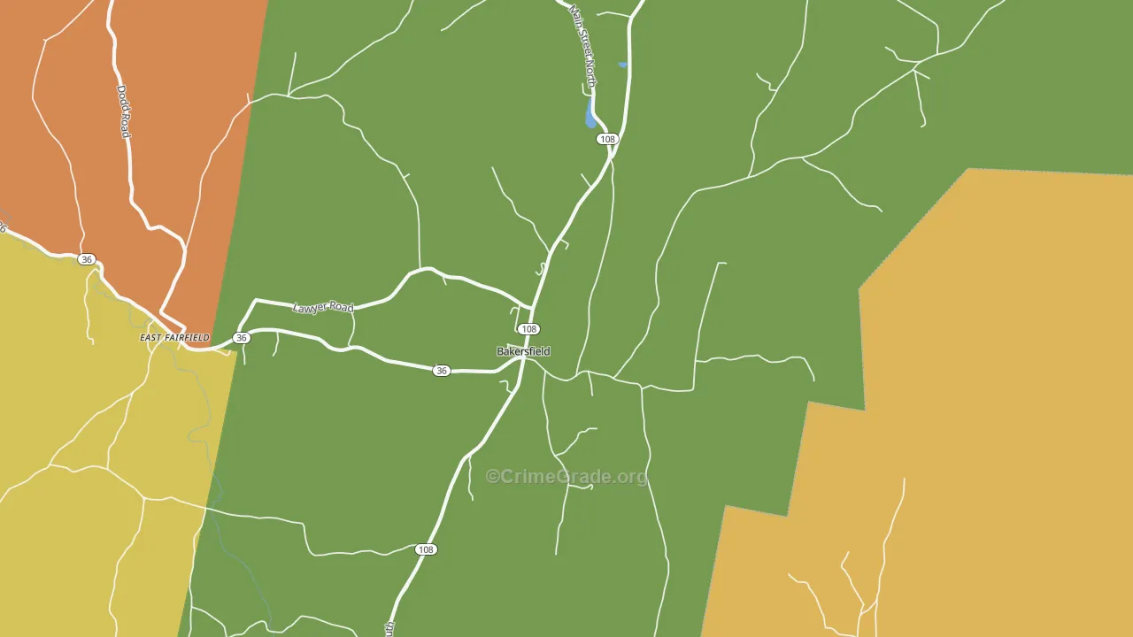 05441, VT Map of Theft Rates