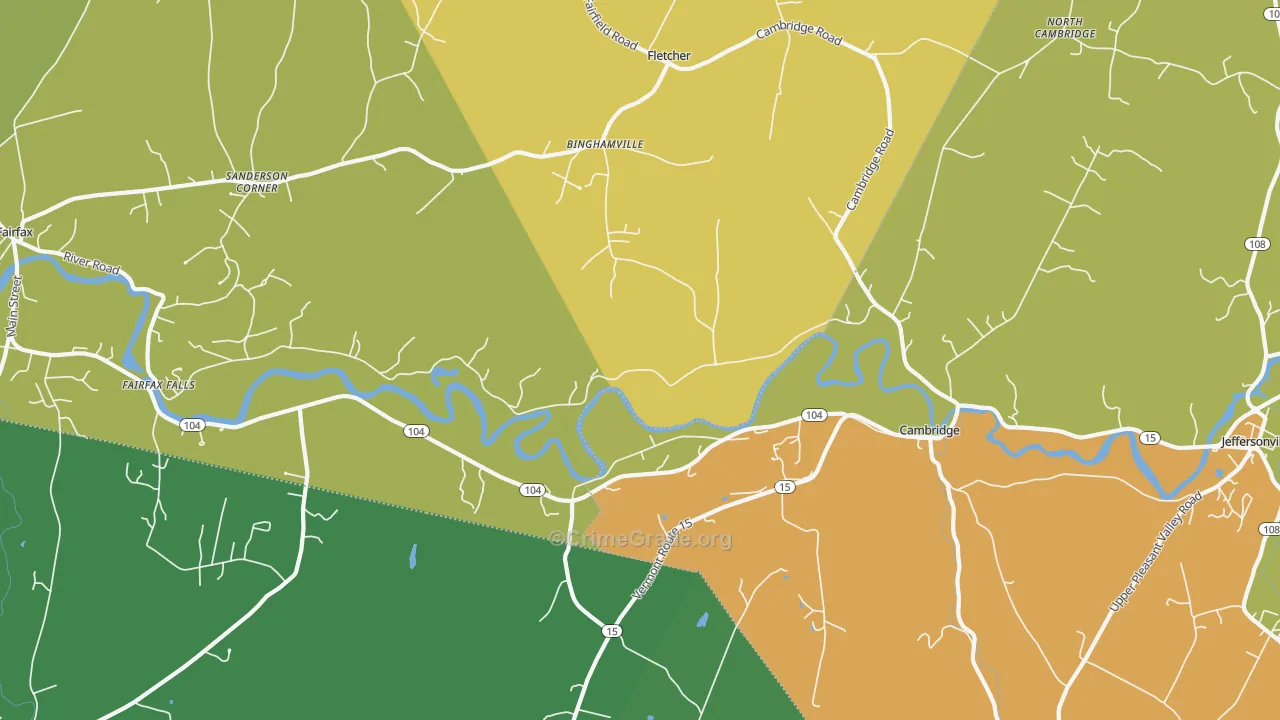 05444, VT Map of Theft Rates