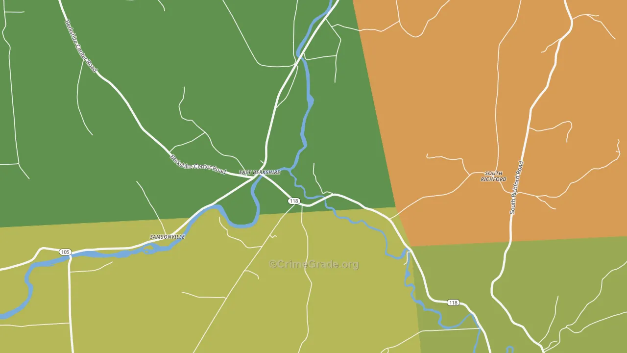 05447, VT Map of Theft Rates