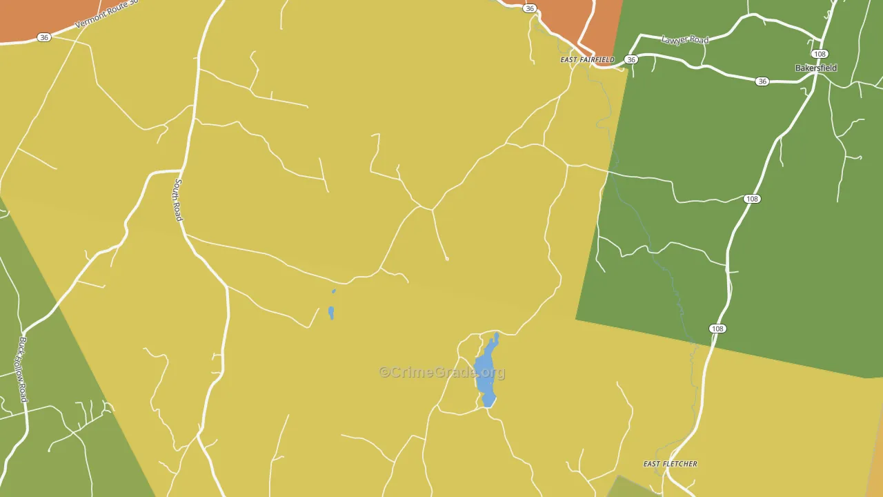 05448, VT Map of Theft Rates