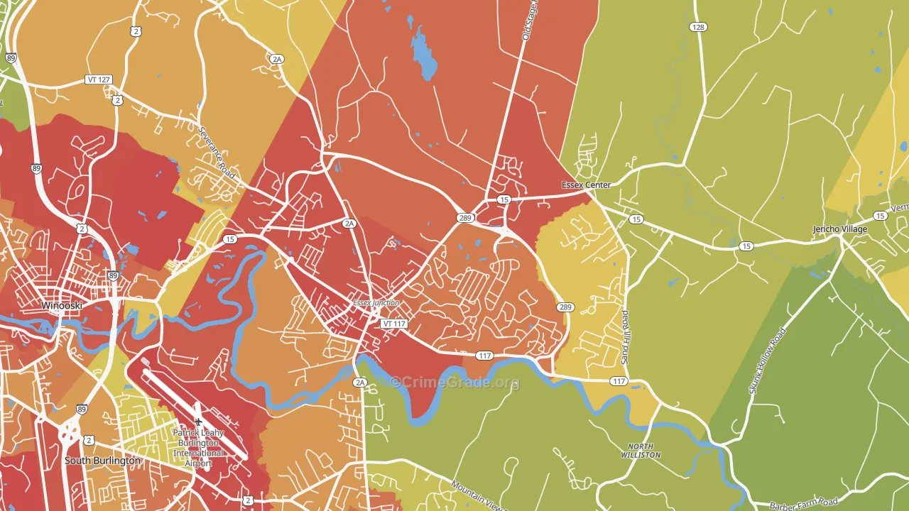 05452, VT Map of Theft Rates