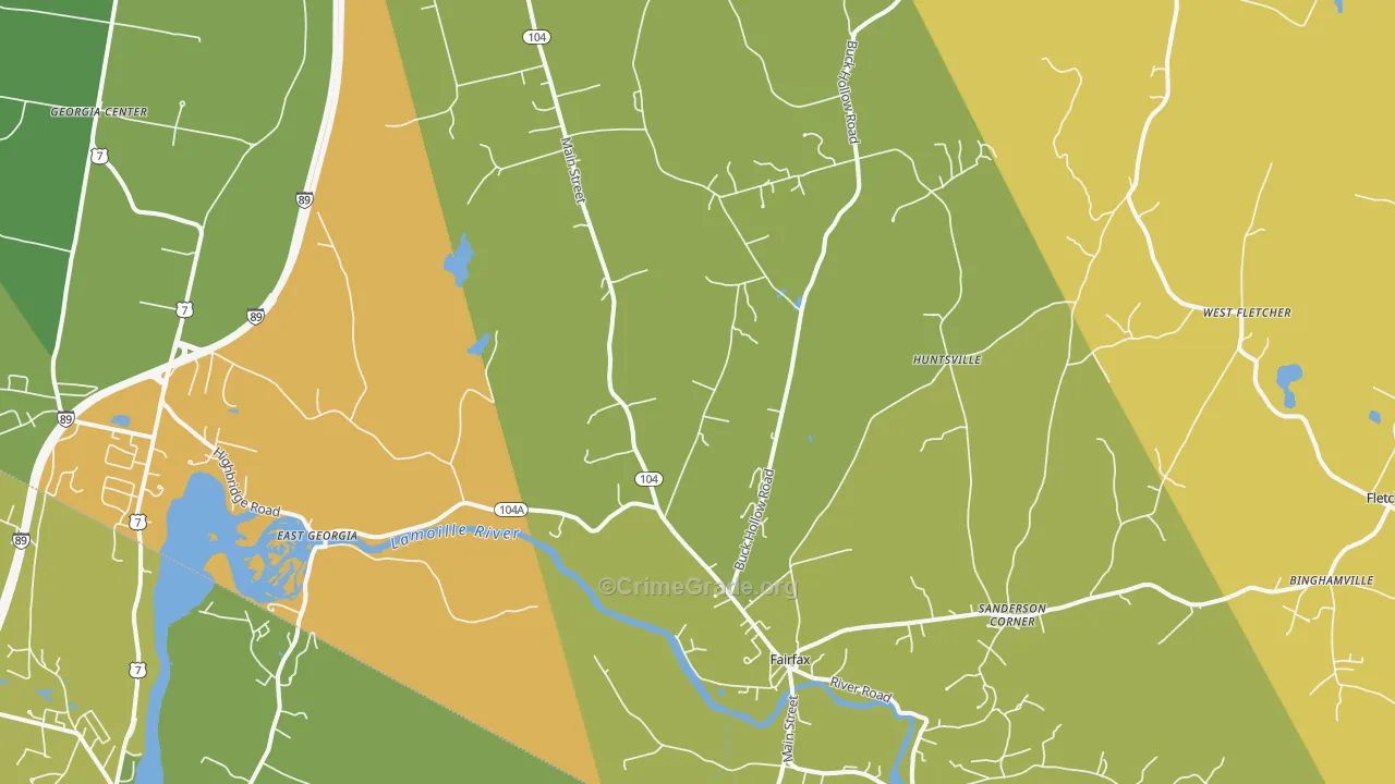 05454, VT Map of Theft Rates