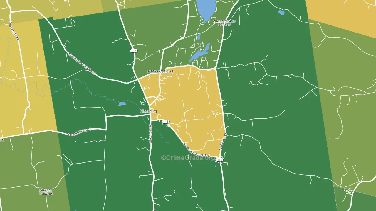05461, VT Map of Theft Rates