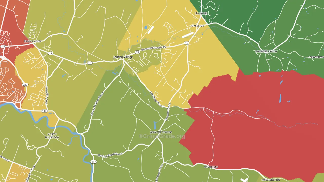 05465, VT Map of Theft Rates
