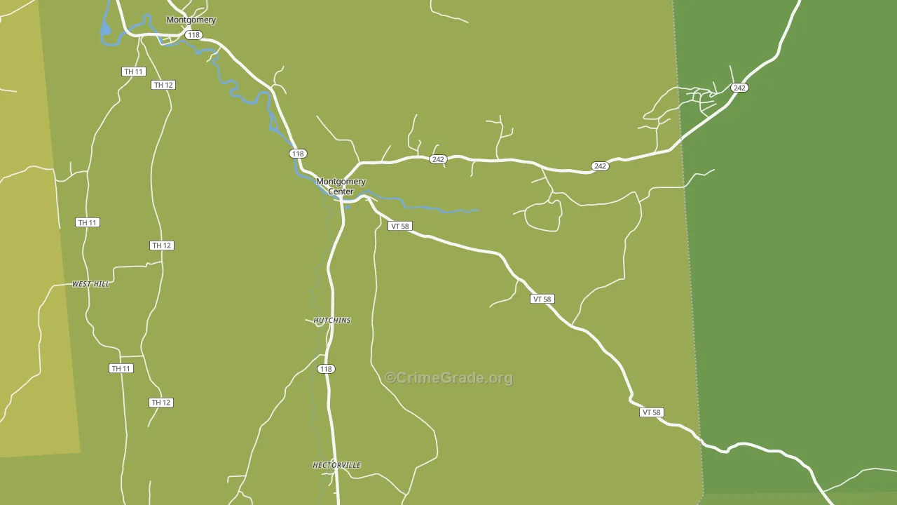 05471, VT Map of Theft Rates