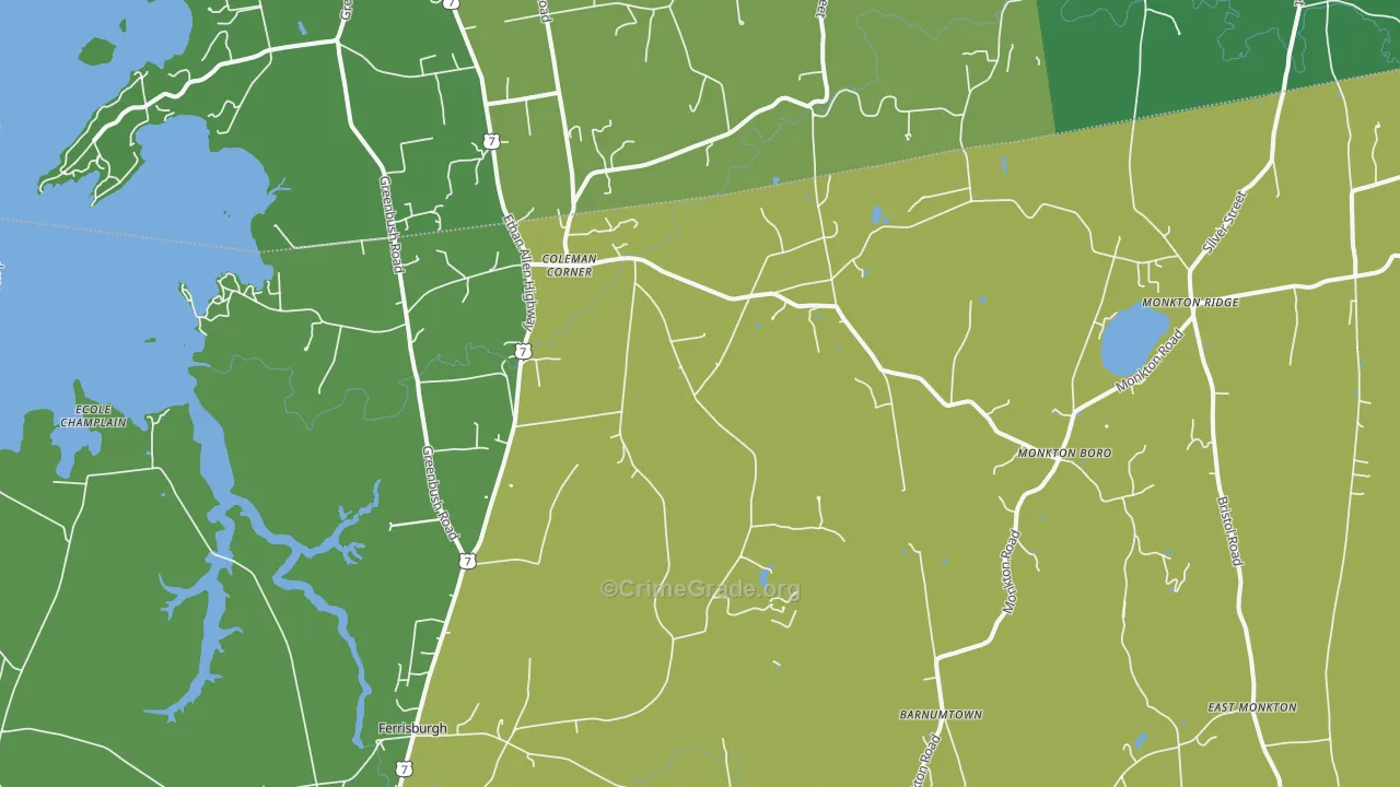05473, VT Map of Theft Rates