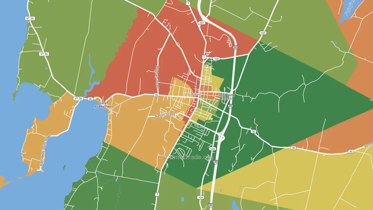 05478, VT Map of Theft Rates
